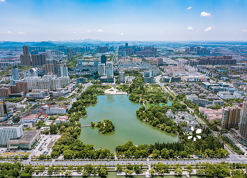雨山湖 马鞍山城市中心图片素材