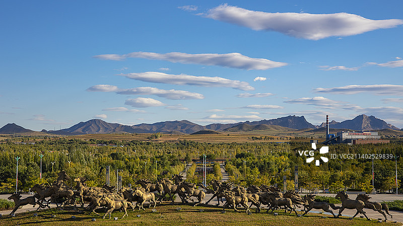 辽上京初秋图片素材