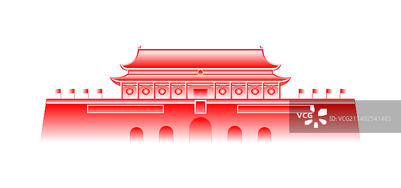 天安门插画图片素材