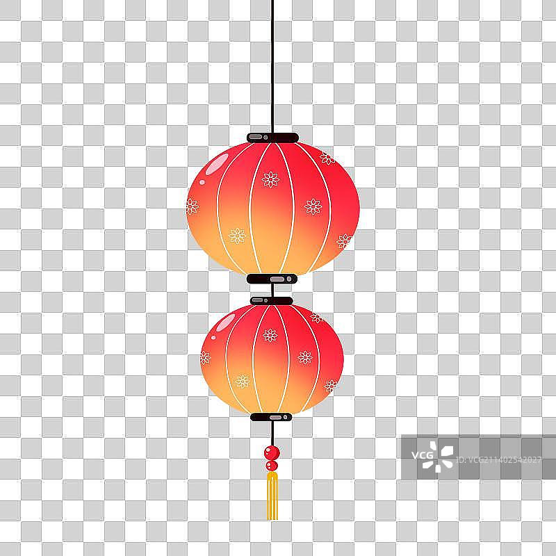 灯笼卡通手绘插画元素图片素材