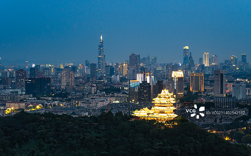 阅江楼古今对望图片素材