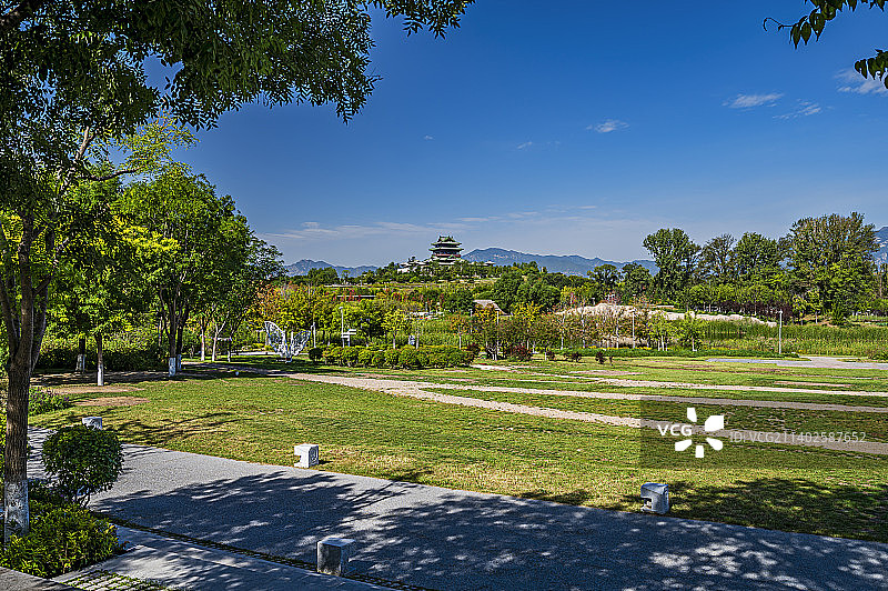 北京世园公园永宁阁图片素材