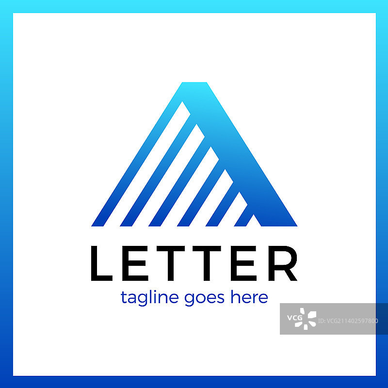 字母A线条logo图片素材