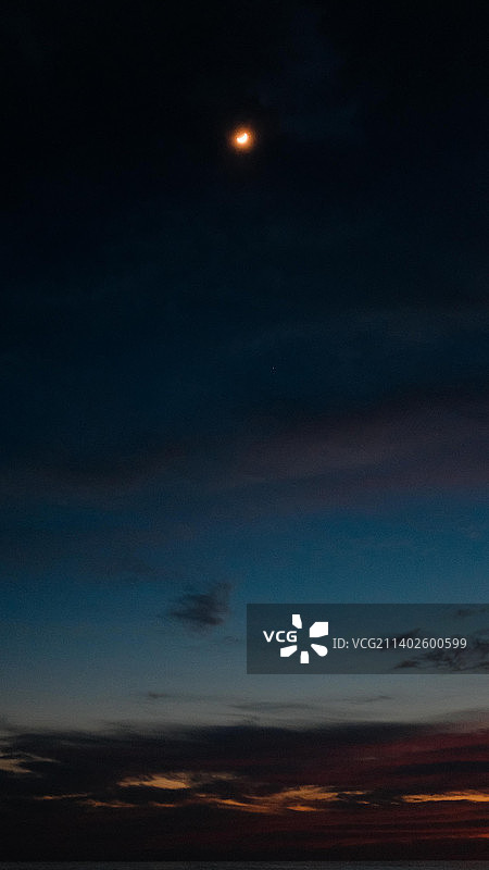 马来西亚的海边夕阳图片素材