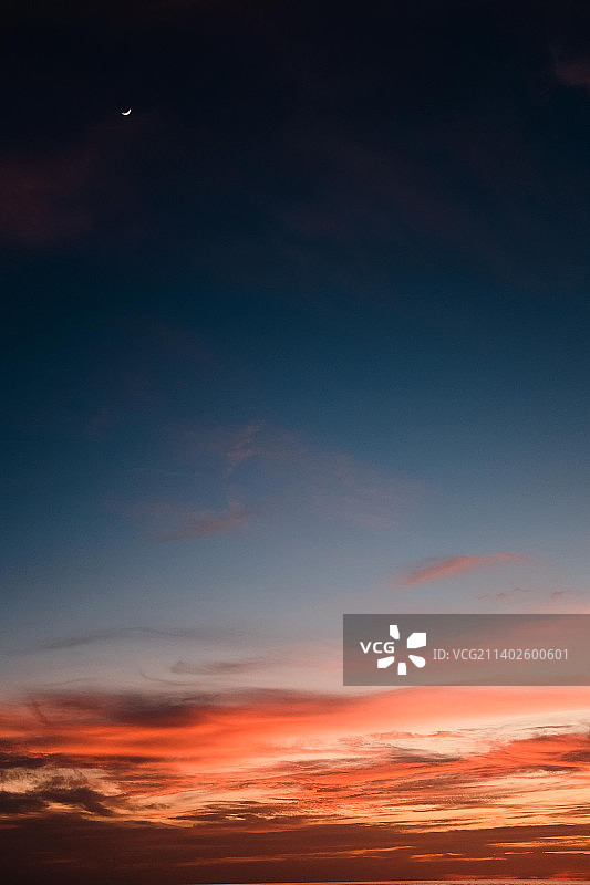 马来西亚的海边夕阳图片素材