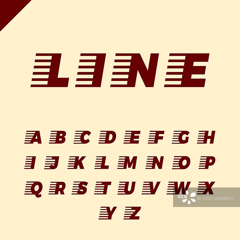 快速服务字体线条字母图片素材