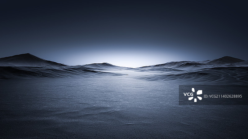 三维渲染抽象山脉地形图片素材