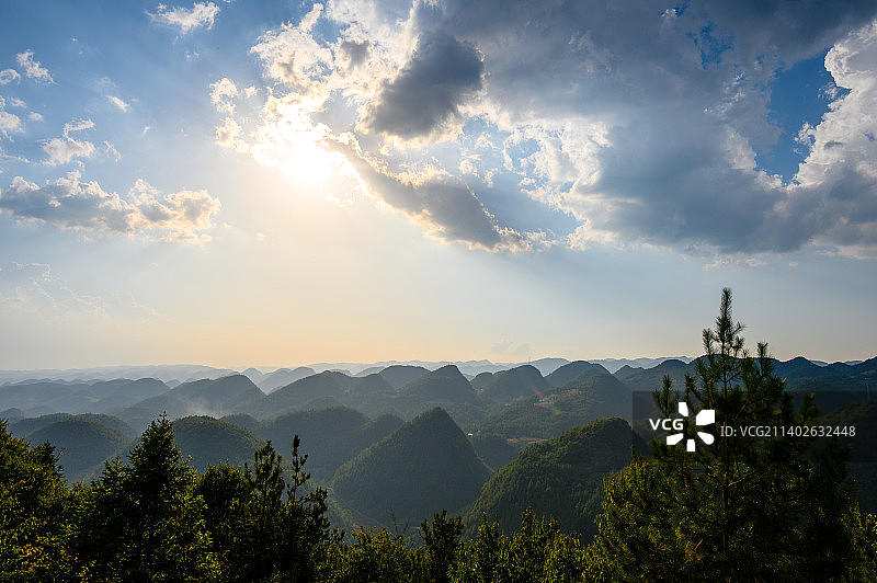 秋天的恩施恩施大峡谷图片素材