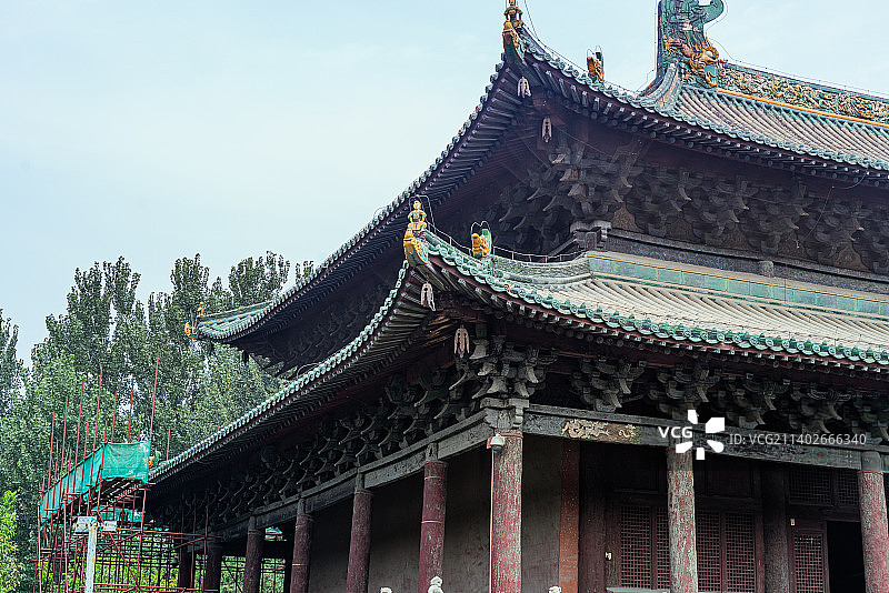 北岳庙古代建筑庙宇遗址图片素材