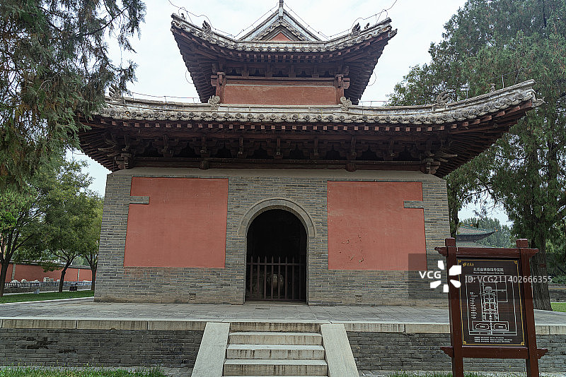 北岳庙古代建筑庙宇遗址图片素材