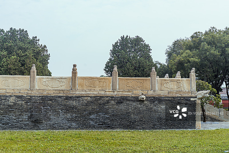 古老的大理石围栏图片素材