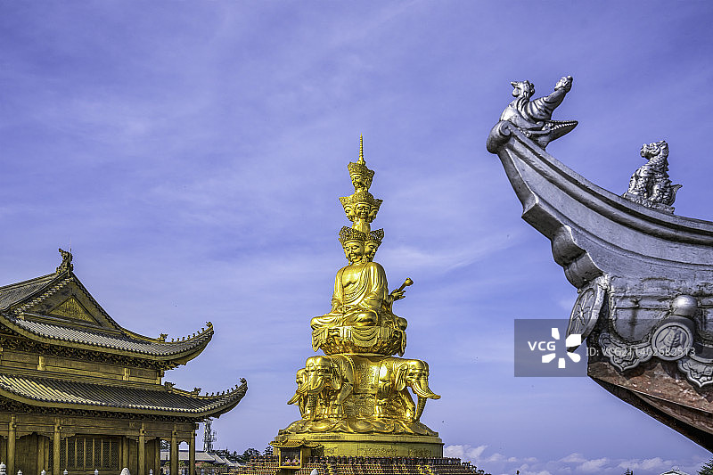 峨眉山金顶风光图片素材