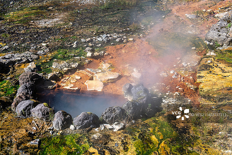 吉林省白山市长白山天然温泉图片素材