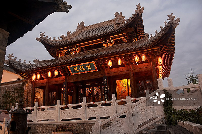 钟祥莫愁村里的紫极殿图片素材