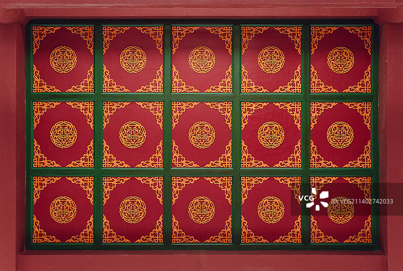 复古天花板图片素材