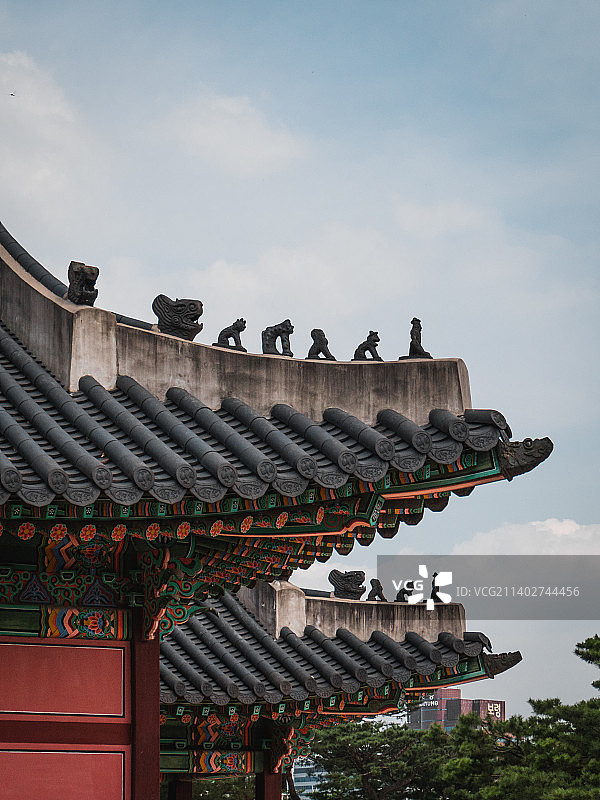 韩国首尔的城市风光图片素材