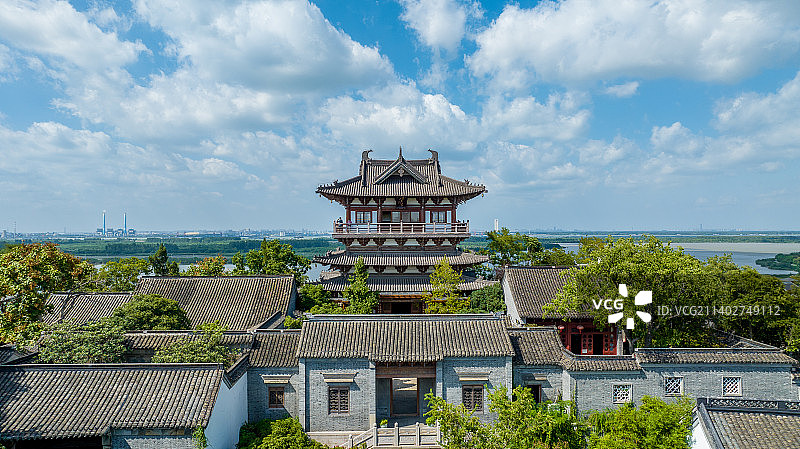 国家5A级景区，江苏省镇江市北固山风景区，甘露寺刘备招亲图片素材