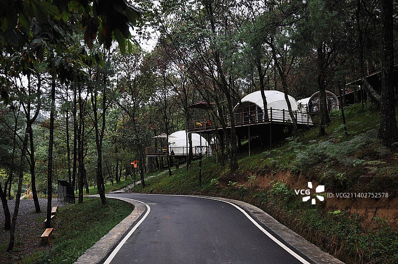 重庆开州雪宝山露营基地图片素材