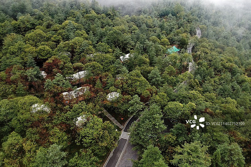 重庆开州雪宝山露营基地图片素材