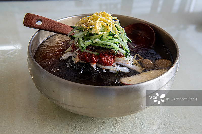 冷、荞麦面条，朝鲜族美食图片素材