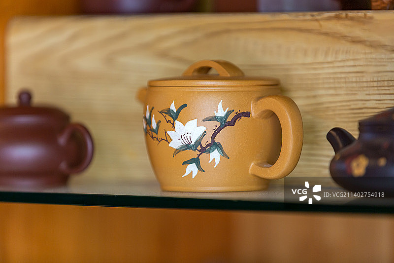 江苏省无锡市惠山古镇宜兴紫砂壶静物摄影图片素材