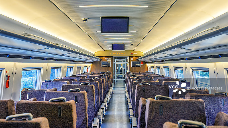 中国高铁车厢内部空间图片素材