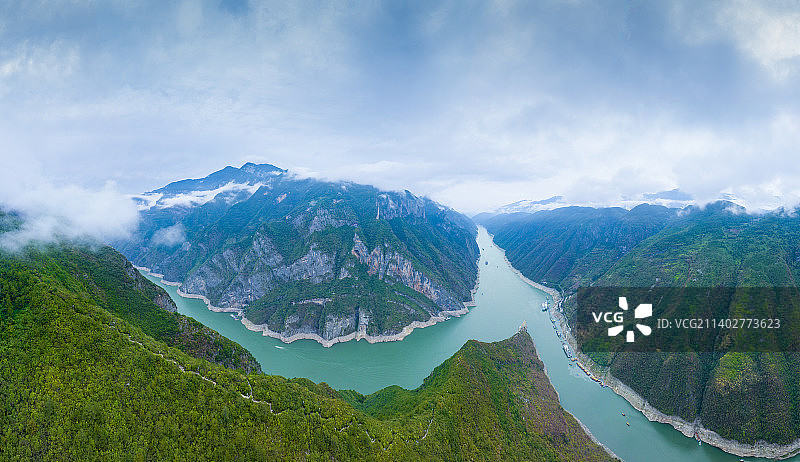 巫峡全景图片素材