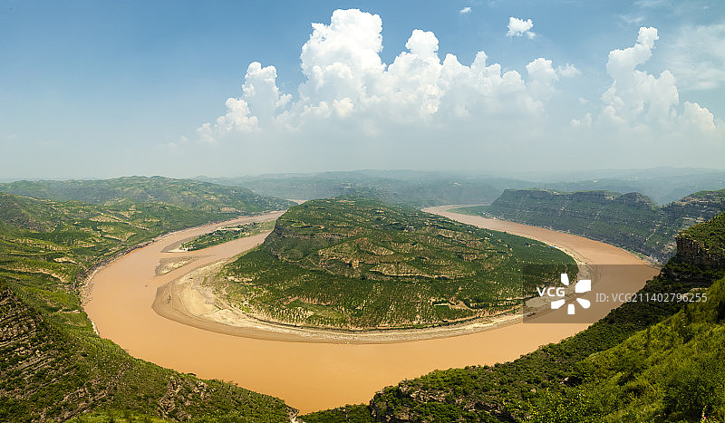 陕西延川黄河乾坤湾图片素材