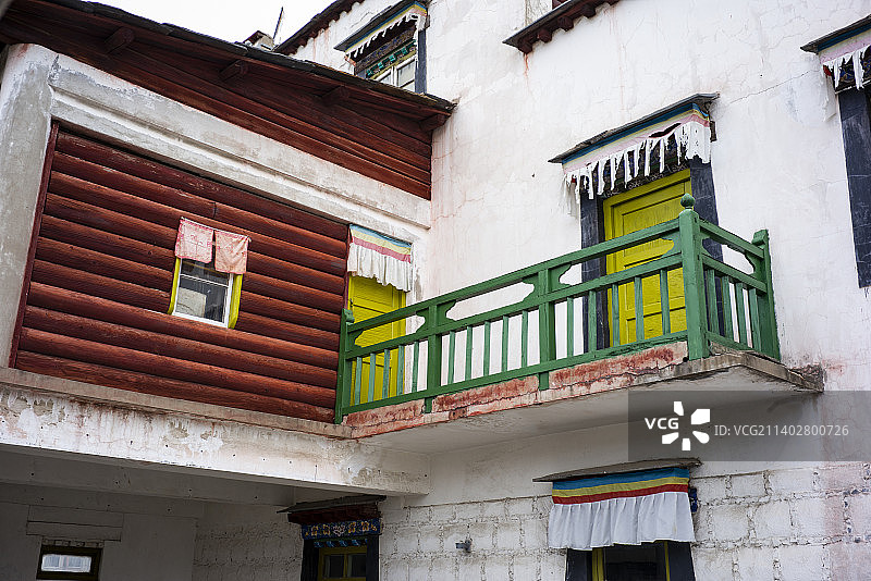 北京中华民族博物院（中华民族园）北园：藏族景区藏族建筑图片素材