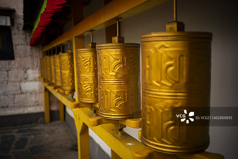 北京中华民族博物院（中华民族园）北园：藏族景区藏族建筑图片素材