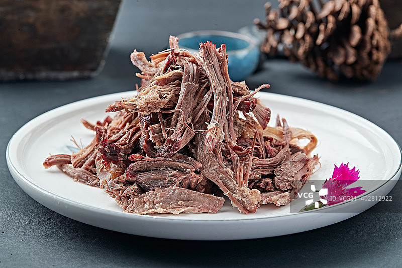 手撕小驴肉图片素材