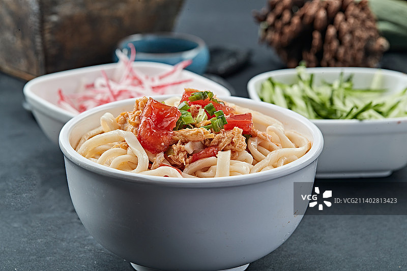 西红柿打卤面图片素材