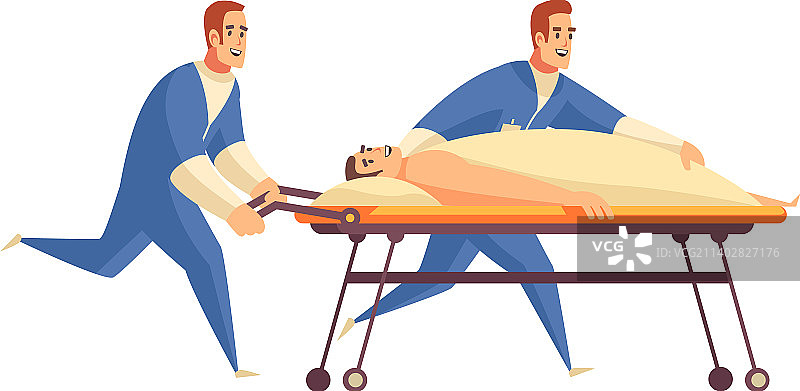 扁平风格的护理人员图片素材