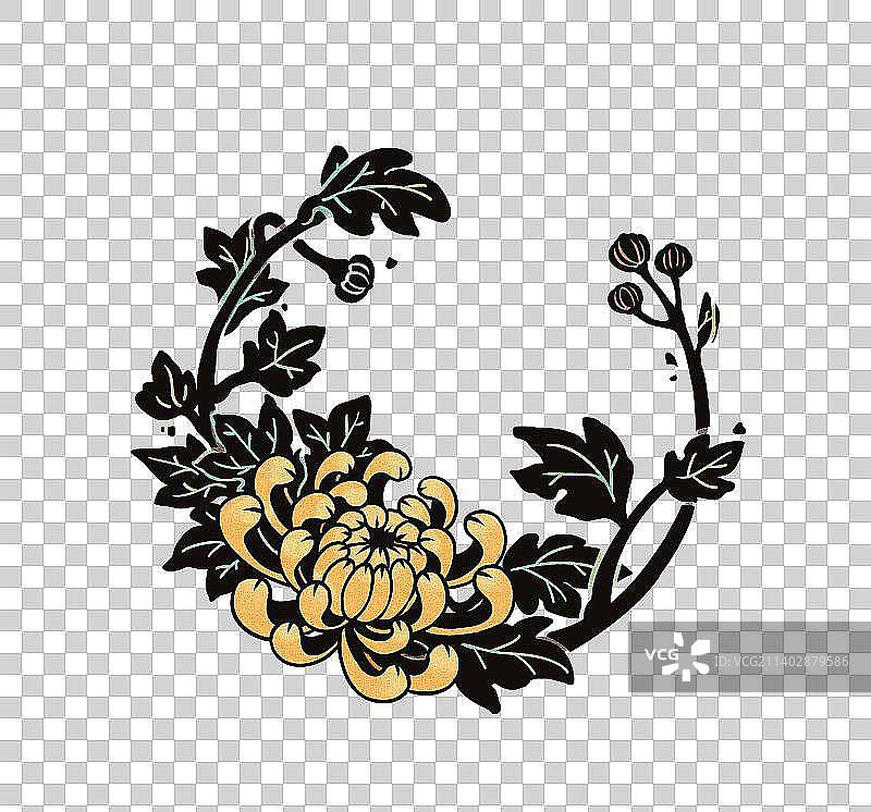 菊花纹样图片素材