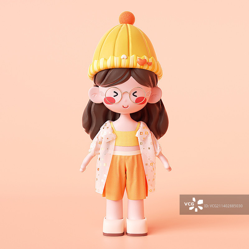 甜心少女花小糖之夏日穿搭系列图片素材