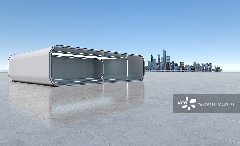 户外现代停车库图片素材