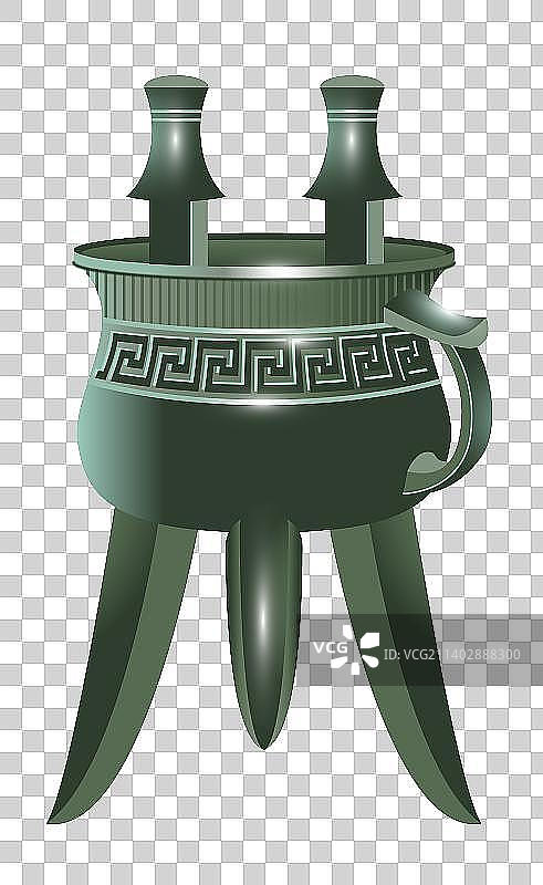 墨绿色的青铜酒器的文物图图片素材