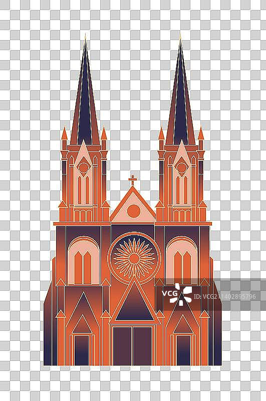 广州天主教堂图片素材