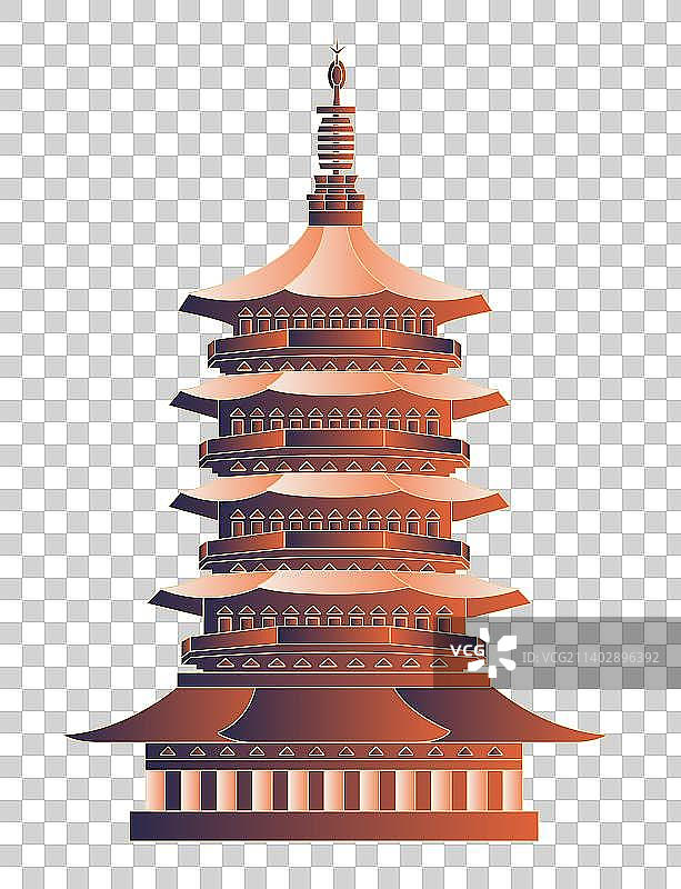 杭州雷峰塔图片素材