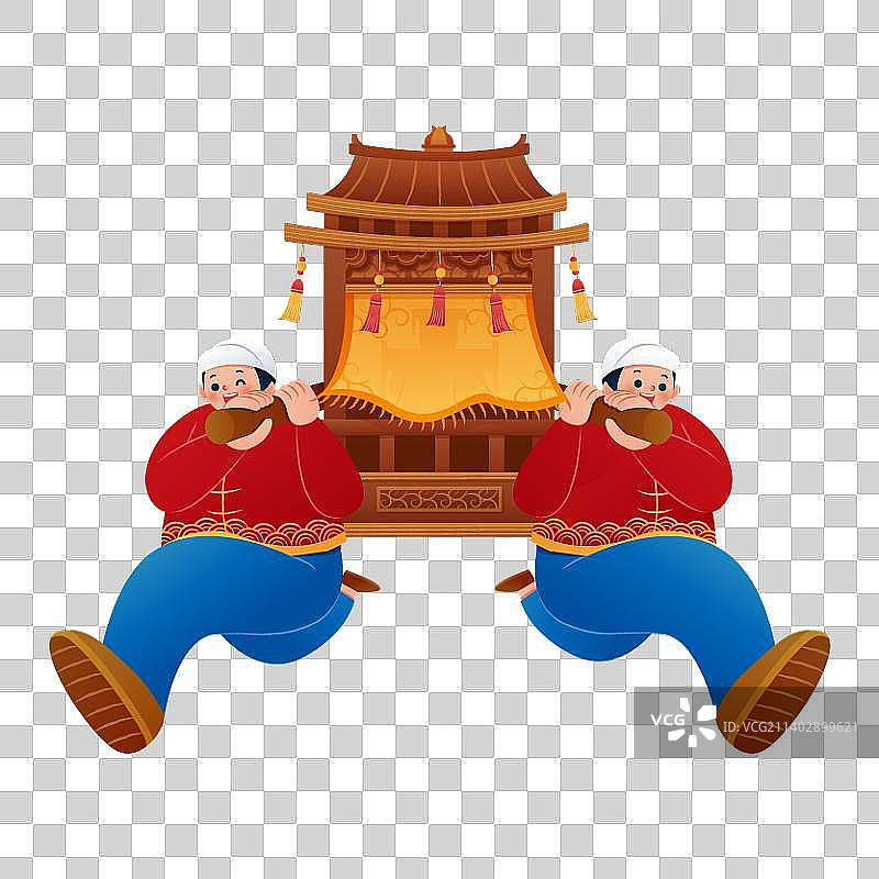 青年抬轿子图片素材