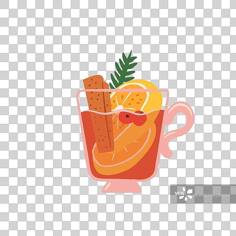 加香料的热葡萄酒图片素材