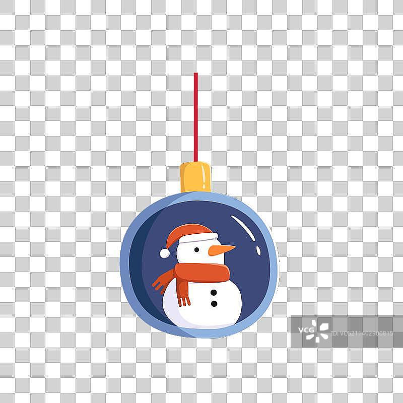 雪人圣诞装饰品图片素材