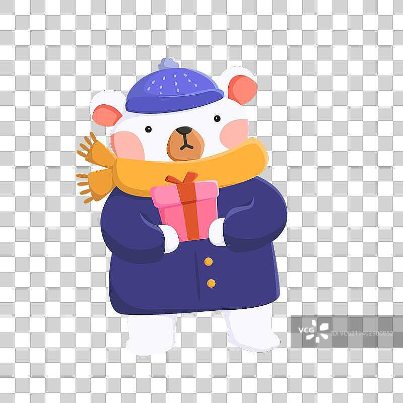 圣诞熊illustraion图片素材