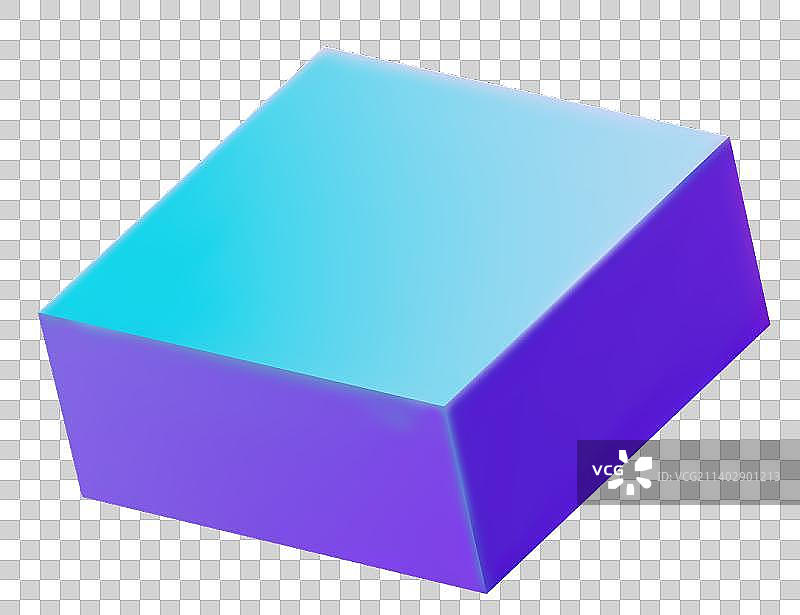 3D蓝色长方体图片素材