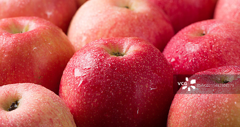 新鲜的苹果特写图片素材