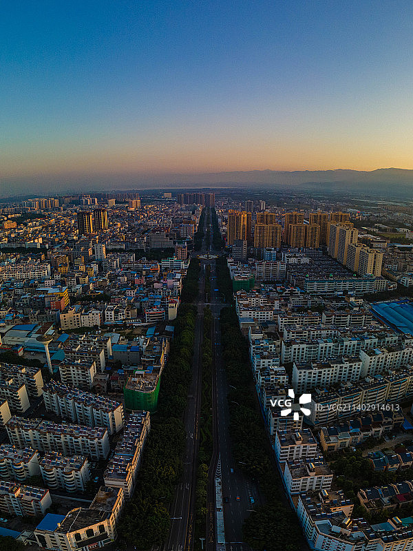 蒙自市 日出 朝霞图片素材
