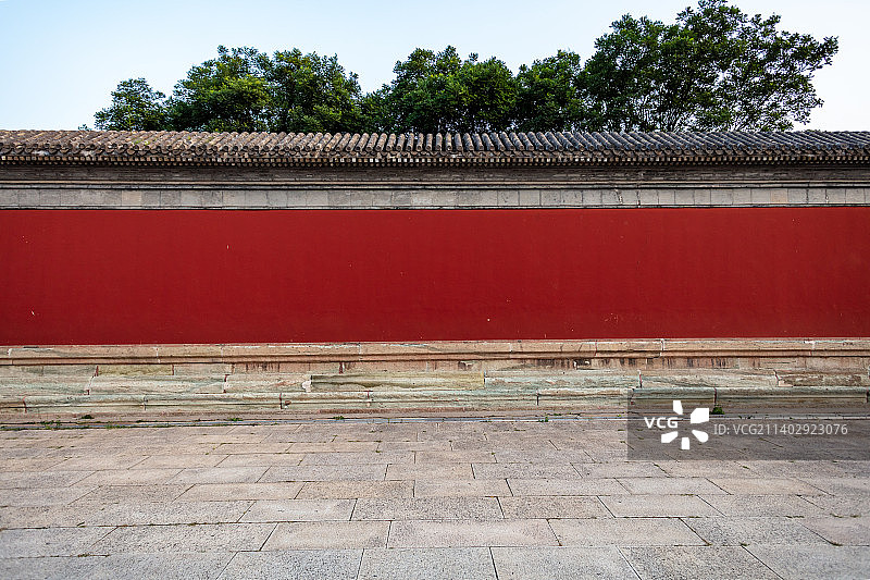 中国河北承德避暑山庄丽正门影壁墙图片素材