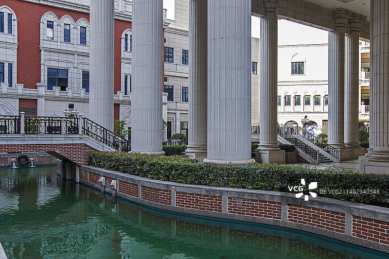 欧式风格建筑商业街小镇图片素材