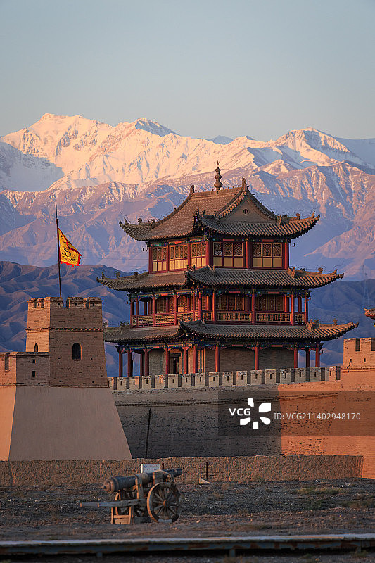 甘肃嘉峪关城墙图片素材