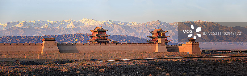 甘肃嘉峪关城墙图片素材